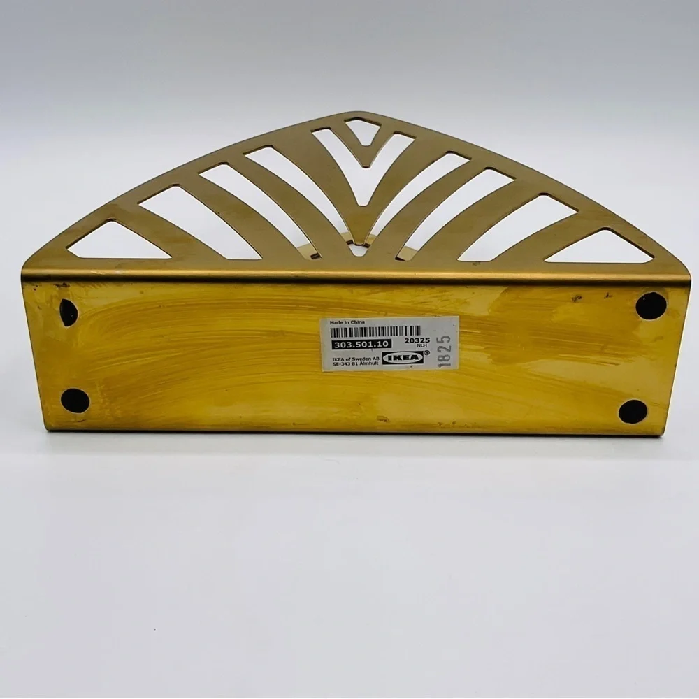 VTG Napkin Holder Ikea Tillstallning Desk Letter Rack Brass Colour Modern Class